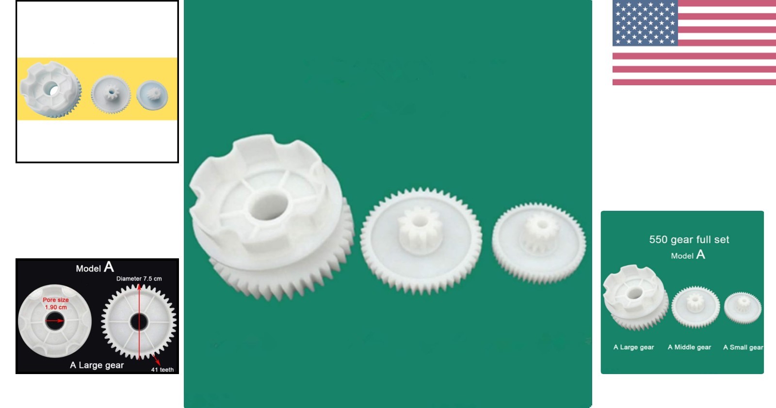RS550 Gear Set for Children’s Ride-On Vehicles – Simple and Safe Replacement