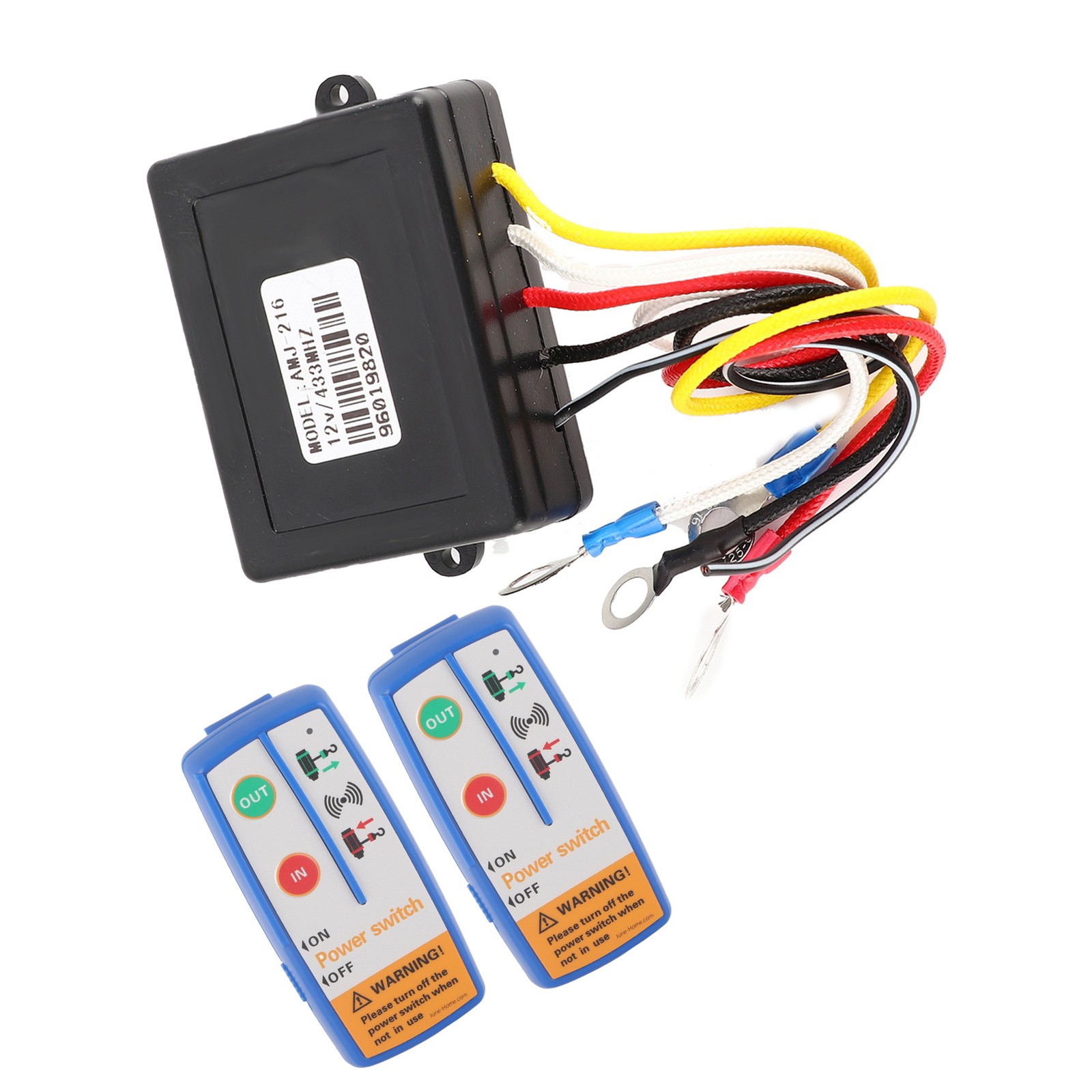 12V Electric Winch Wireless Remote Control 120W For Truck ATV SUV UMYY