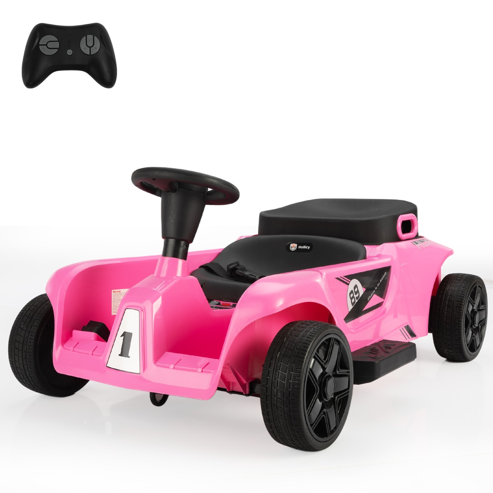 TOBBI 24V 2 Seater Ride on Go Kart Electric Battery Powered Car for Kids with RC