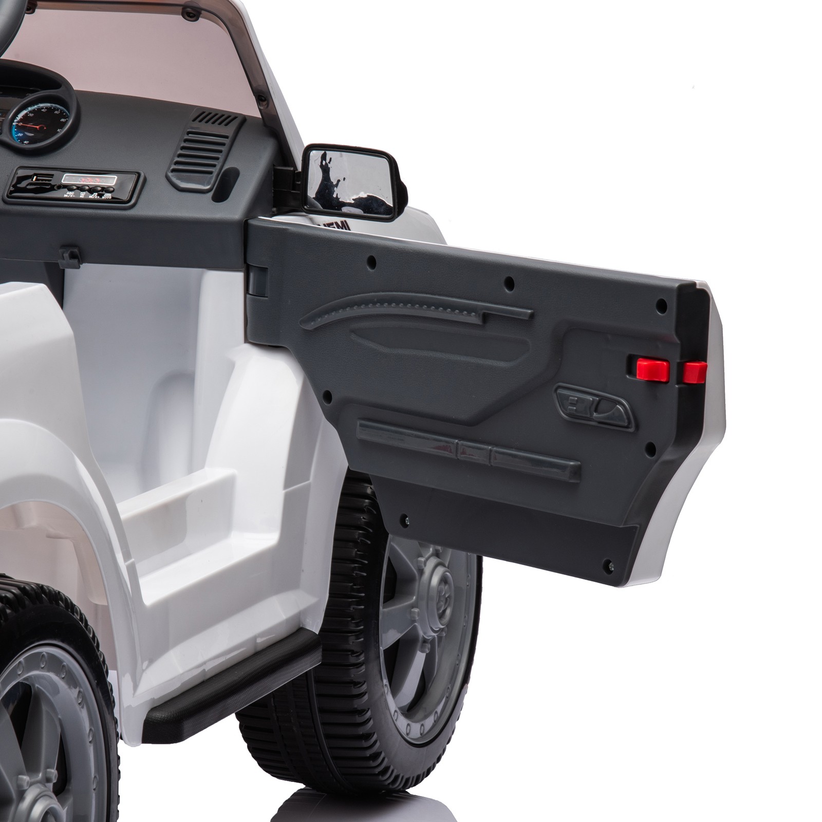 Large Kids Ride On Electric Pickup WITH/Parents Control For Kids Aged 3-5 White