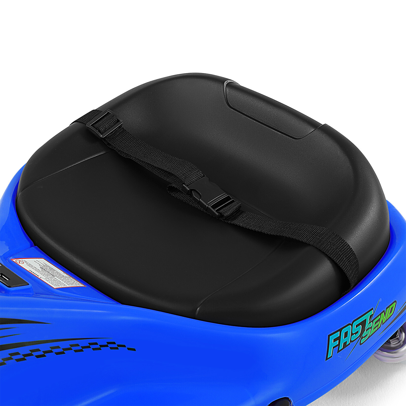 360° 24V Kids Electric Drifting Go Kart Ride On Cart with Bluetooth (Blue)