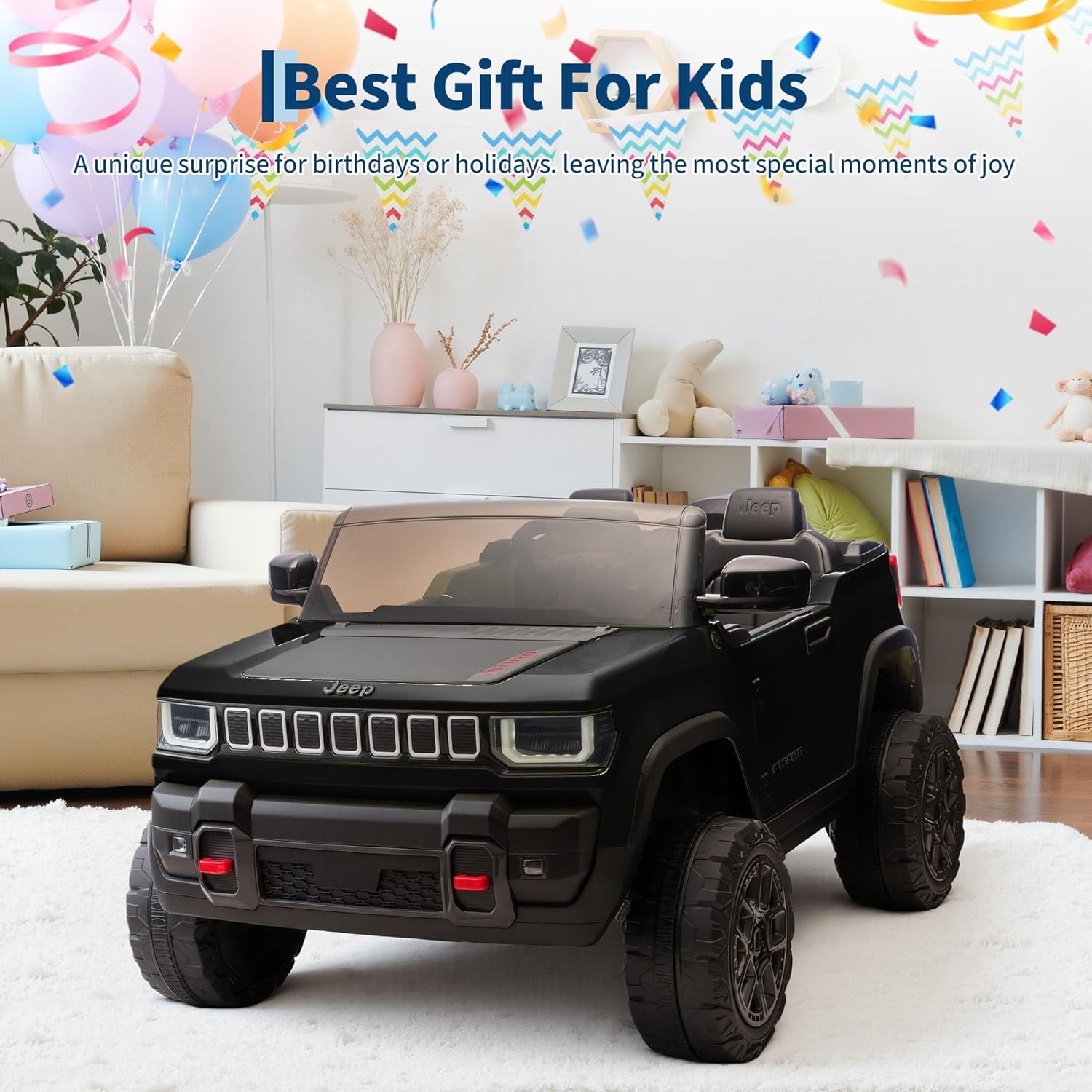 24V 2 Seater Kids Ride on Car Electric Truck Toys for Big Kids Ages 3-8