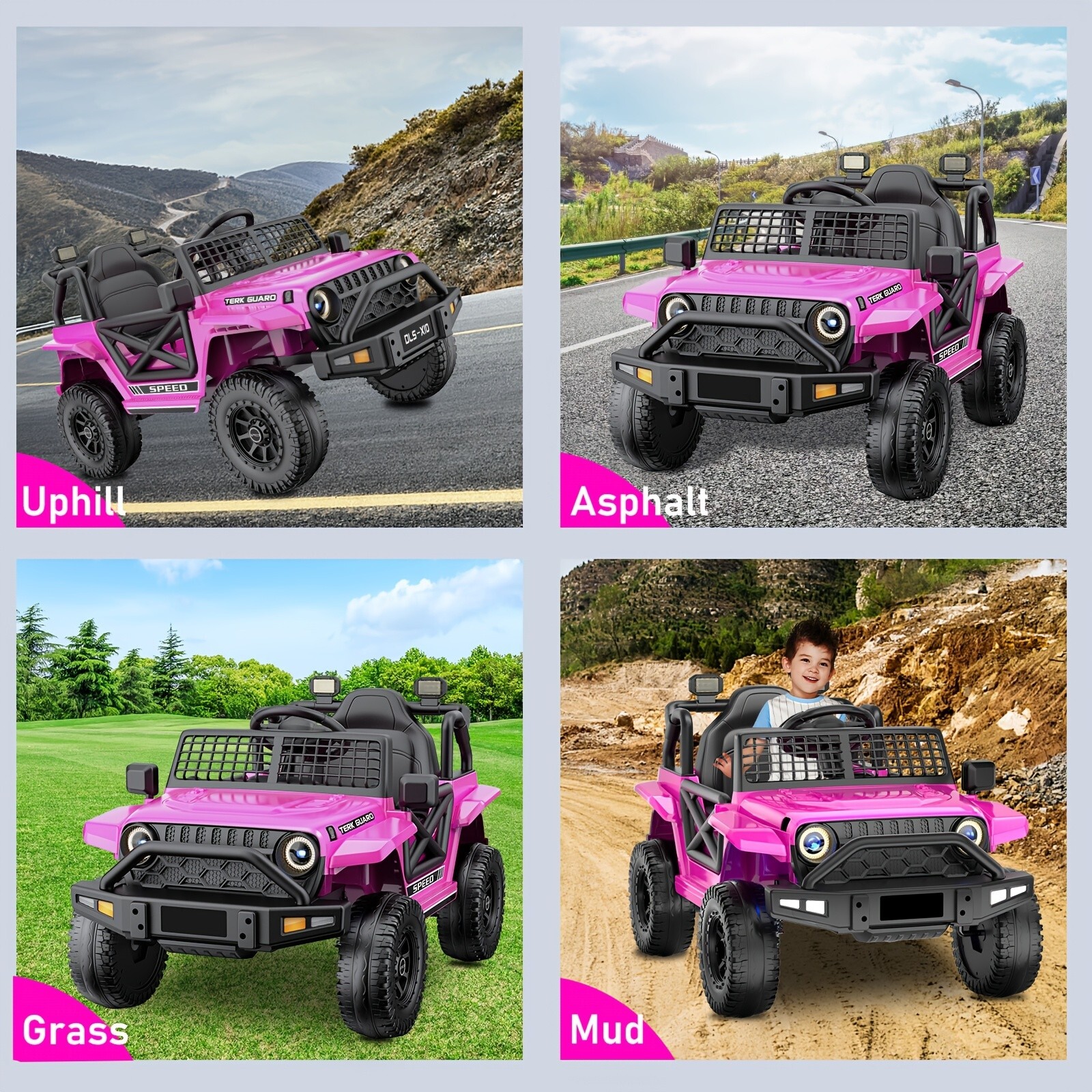 12V Kids Ride on Toy Electric Car Battery Power Wheel Jeep w/Remote Control LED