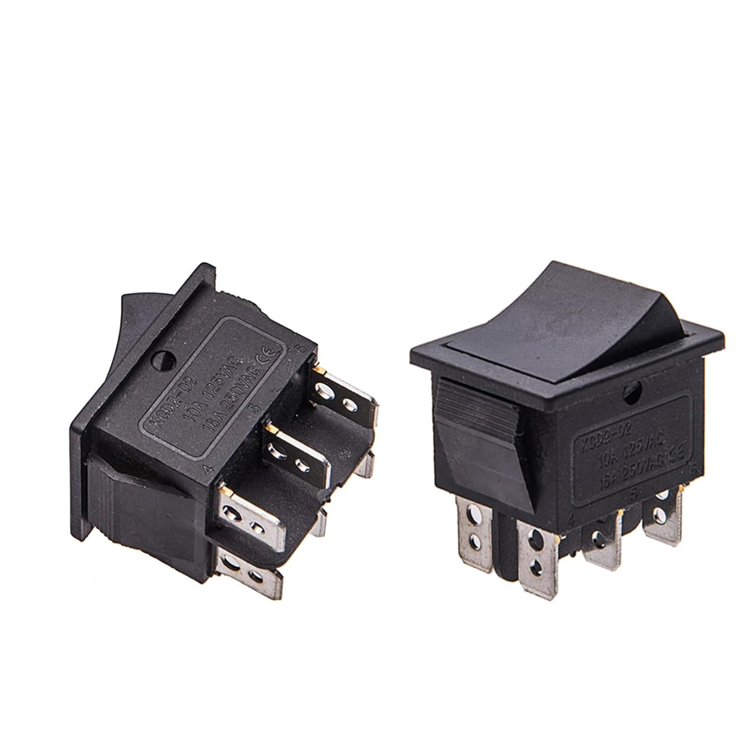 2 Pcs Power Wheel Gas Switch (6 Pin), Universal Accelerator Foot Pedal for Kids