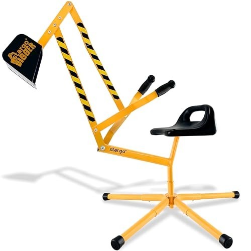 Kids Excavator Ride-On Toy – 360° Rotating Sand Digger for Beach & Sandbox Fun