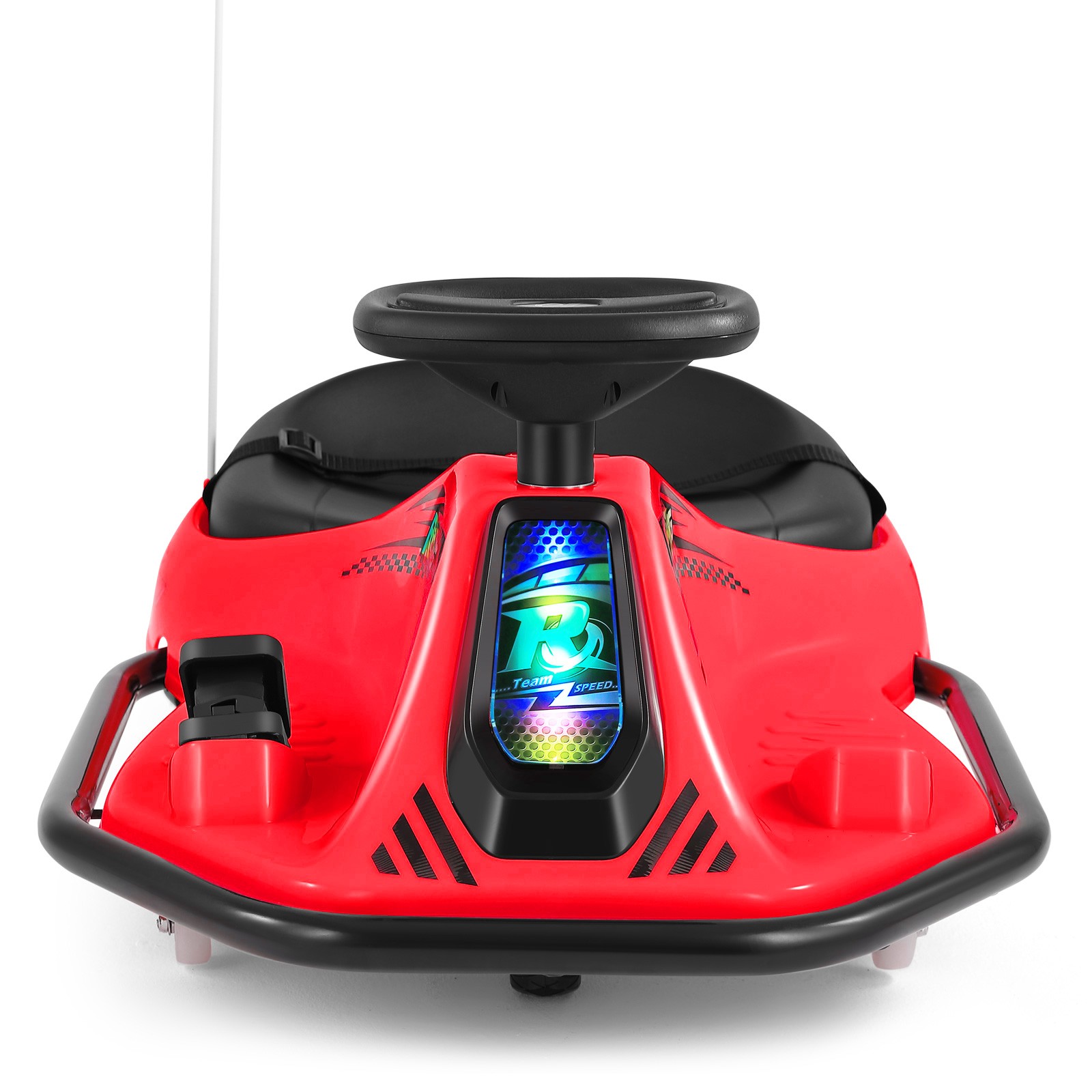 24V Kids Red Drifting Go Kart 360° Ride On Cart with Bluetooth