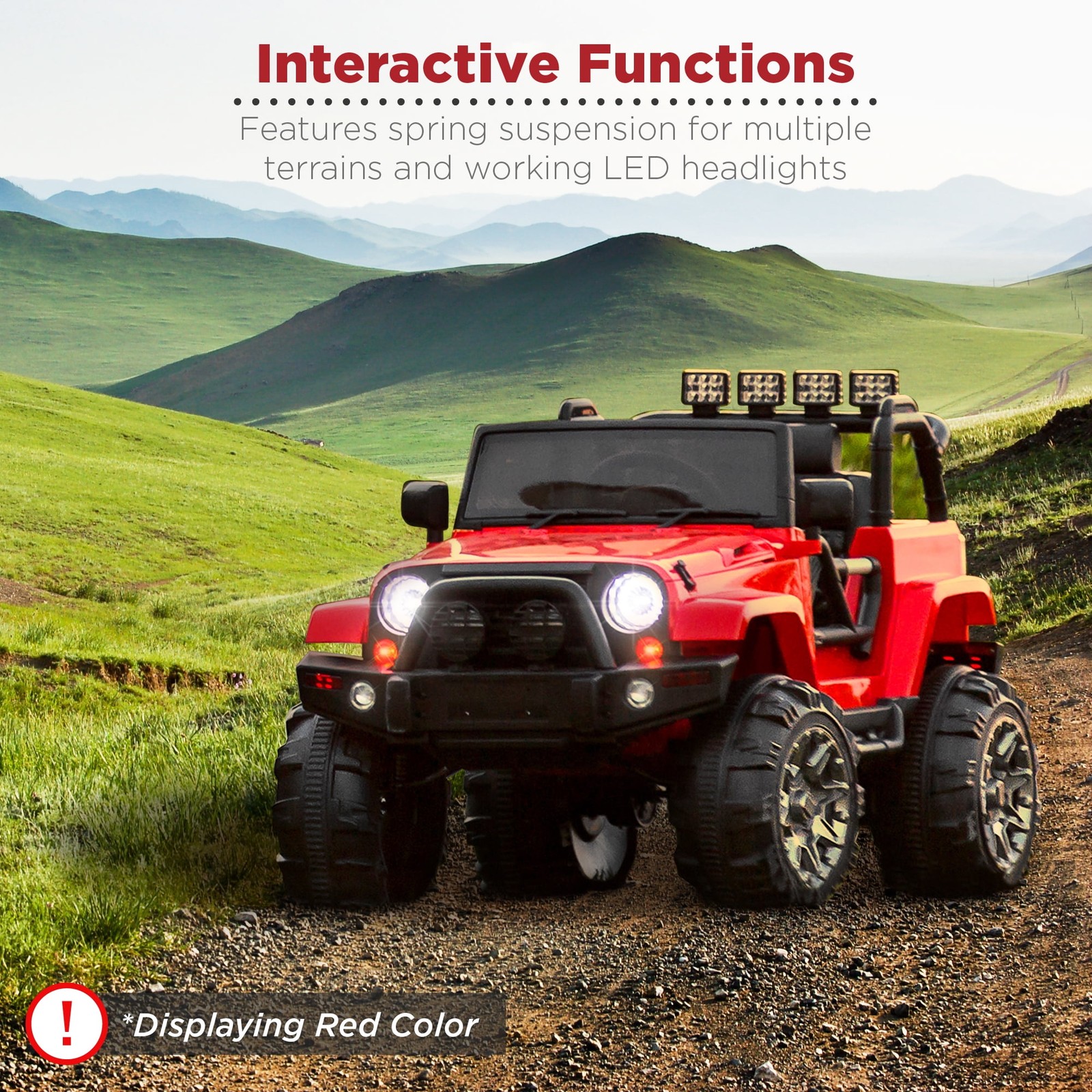 Best Choice Products Jumbo 12V Kids Electric Ride On Truck with Parental Remote,