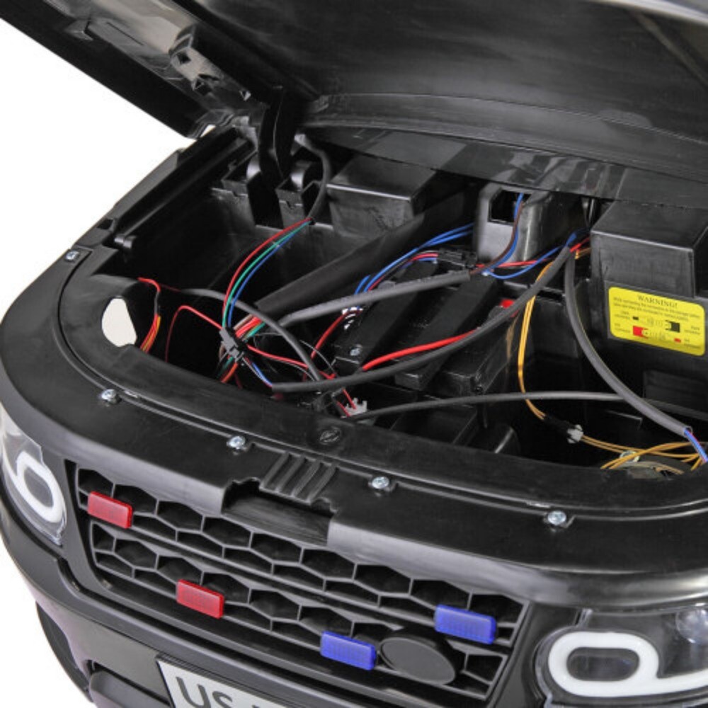 12V Kid Ride on Police Car with Parental Remote Control Battery Powered Electric