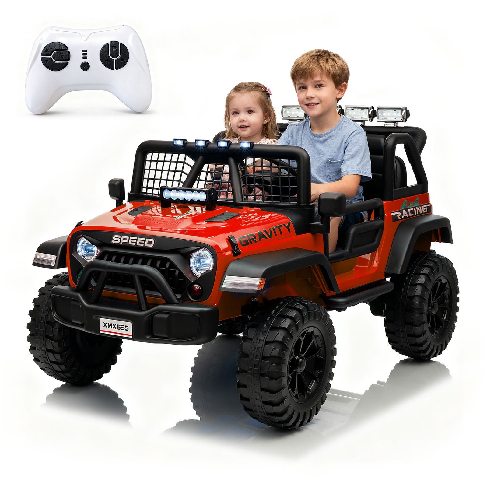 24V Ride on Car for Kids,2 Seater Electric Truck, Electric Vehicle for 3-8 Years