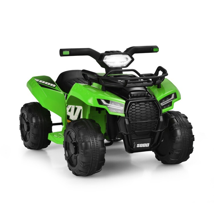 6V Rechargeable Battery Electric Kids Ride On ATV Quad Car w/ LED Light and MP3