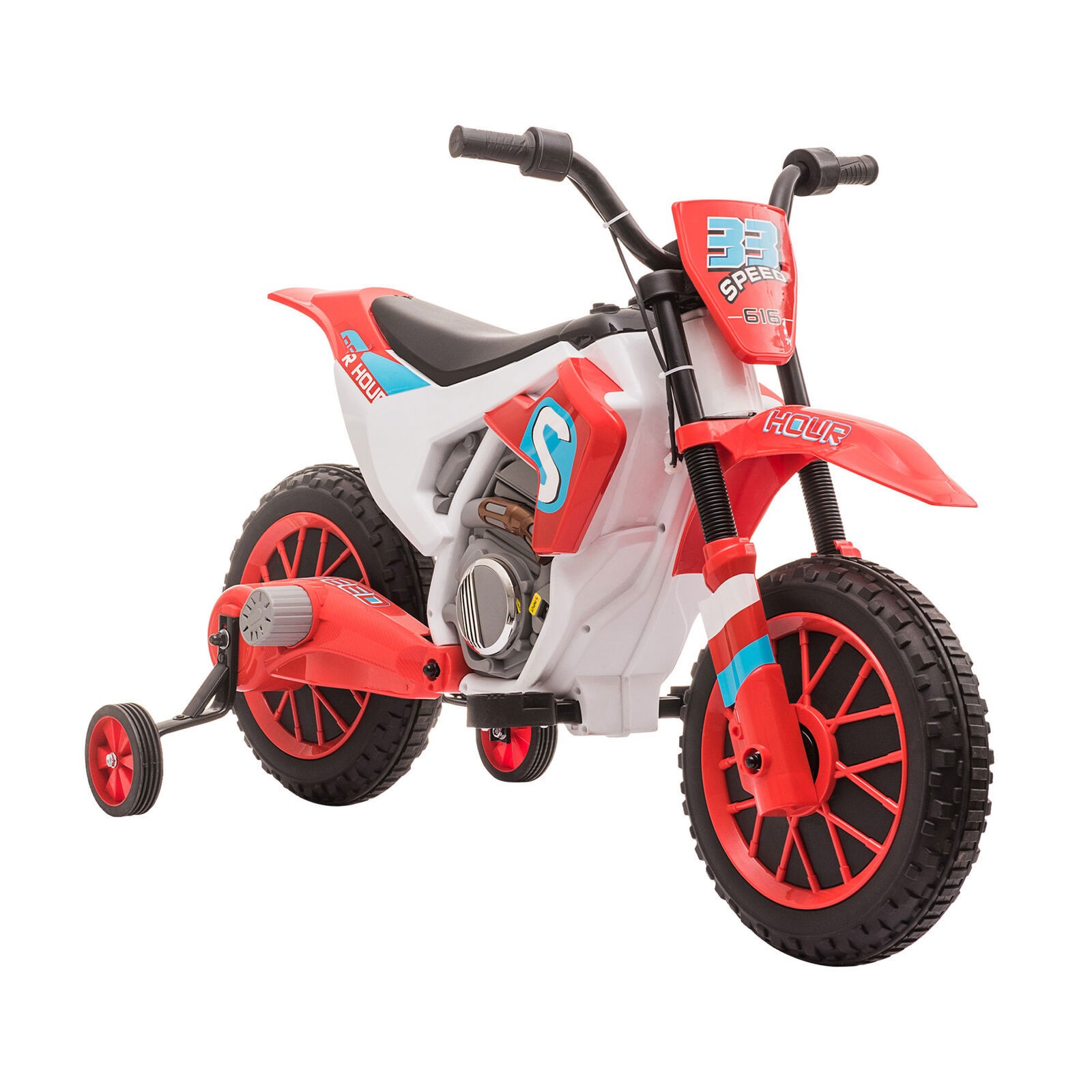 12V Kids Motorcycle Off Road Electric Motor Bike, Red
