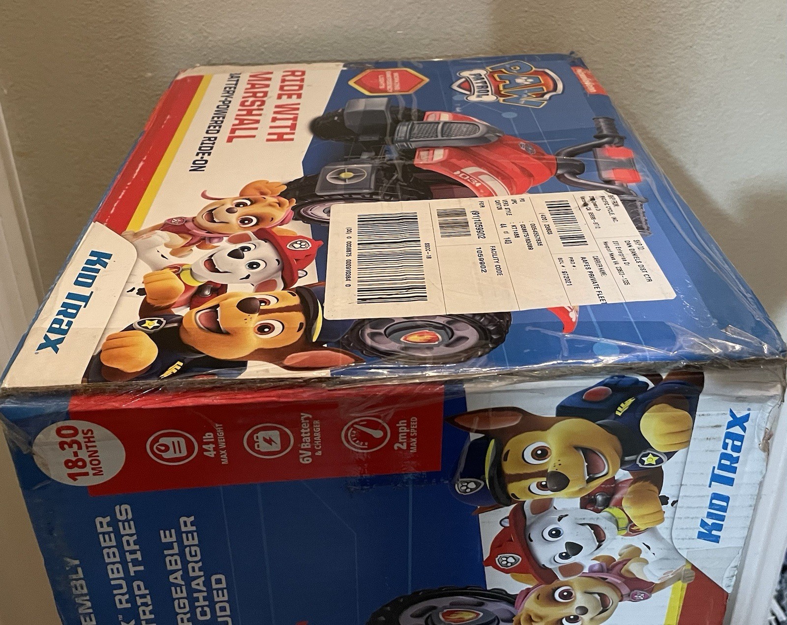Paw Patrol Ride With Marshall Quad Power Ride On Battery Powered – Brand New