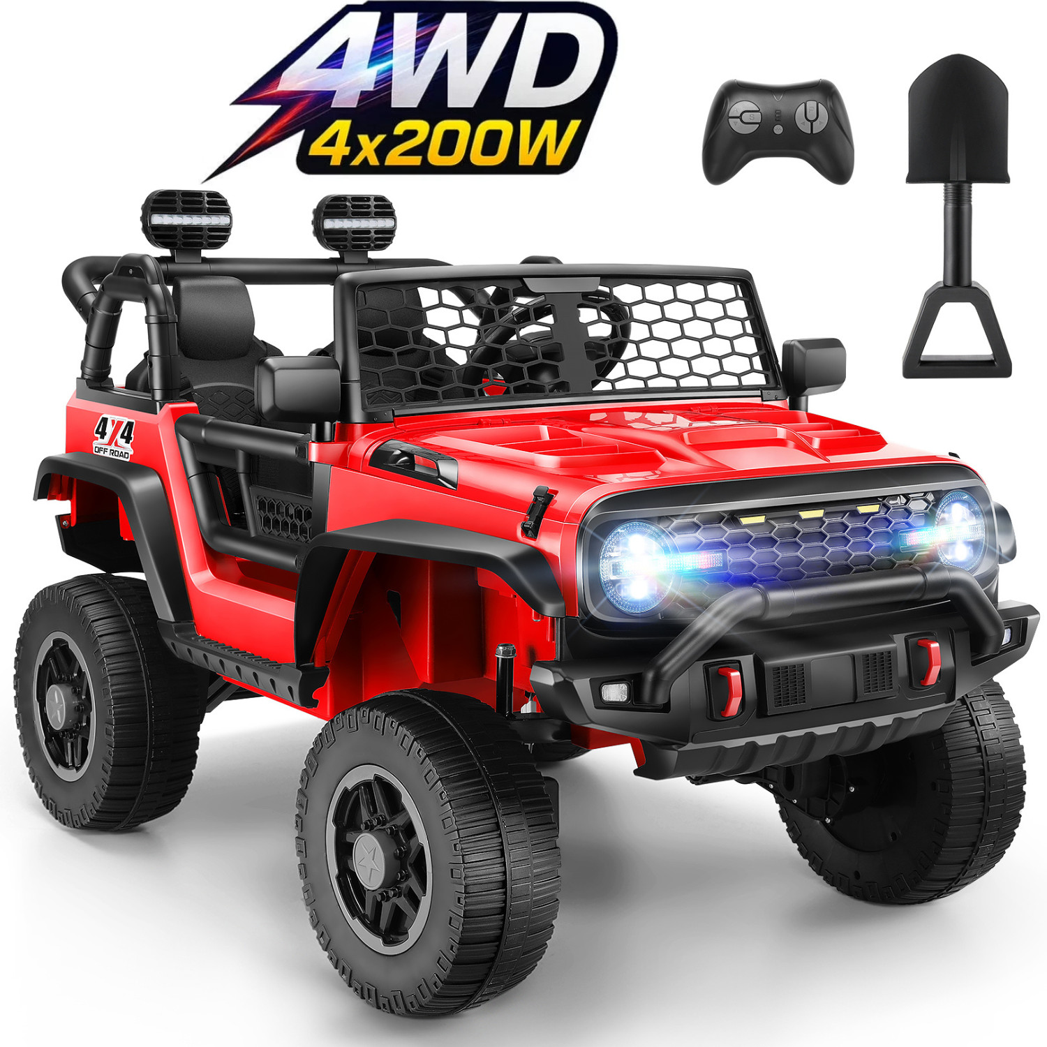24V Ride on Car 2 Seater Battery Powered Electric Truck 4WD/2WD Remote Control🛒