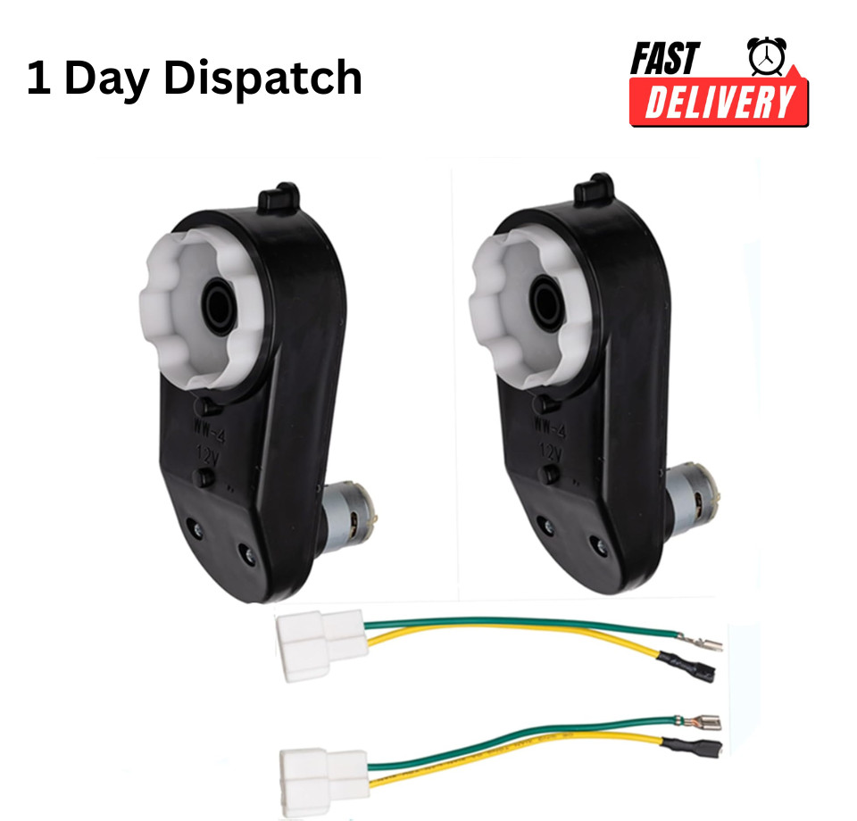 2 Pack 12V RS390 Gearbox Motor 16000RPM for Kids Ride On Vehicles