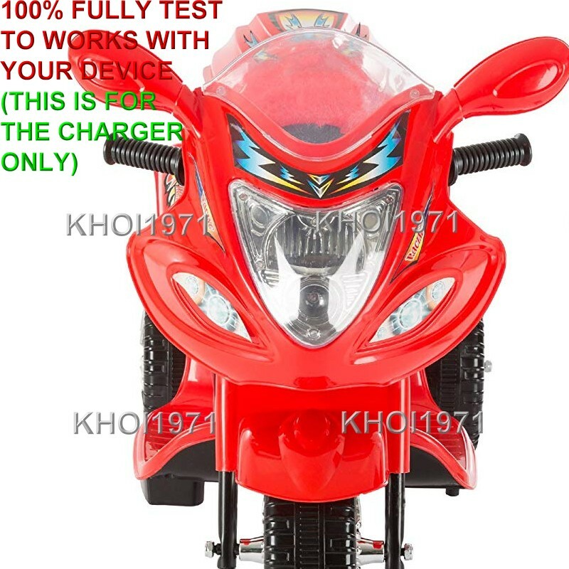 WALL charger AC adapter FOR =06F QVC Lil RIDER Trike motorcycle 3-WHEEL ride on
