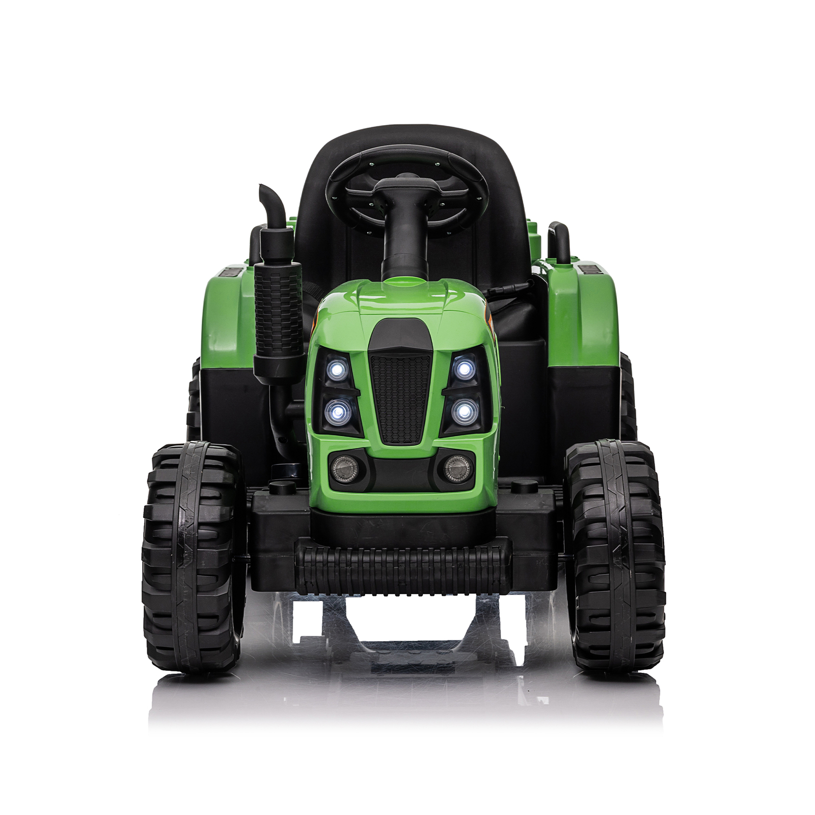 24V 400W Ride on Tractor W/ Trailer Remote Control Electric Car for Kids Ages 3+