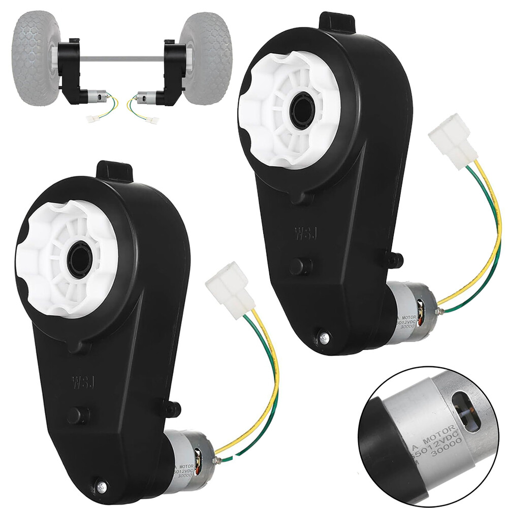 1 Pair 12V Power Wheels Gearbox 35000rpm Motor for Electric Car Kids Ride On Car