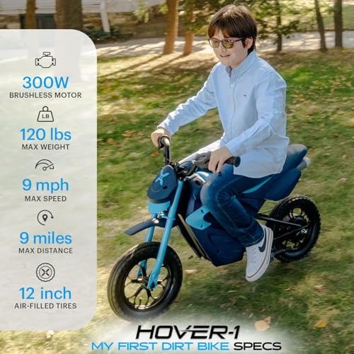 Hover-1 My First Dirt Bike for Kids – 300W Motor, 9MPH Max Speed, 12”