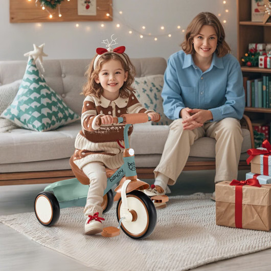Toddler Tricycle Kids Trike with Adjustable Seat and Basket Aged 3-5 Years Old-G