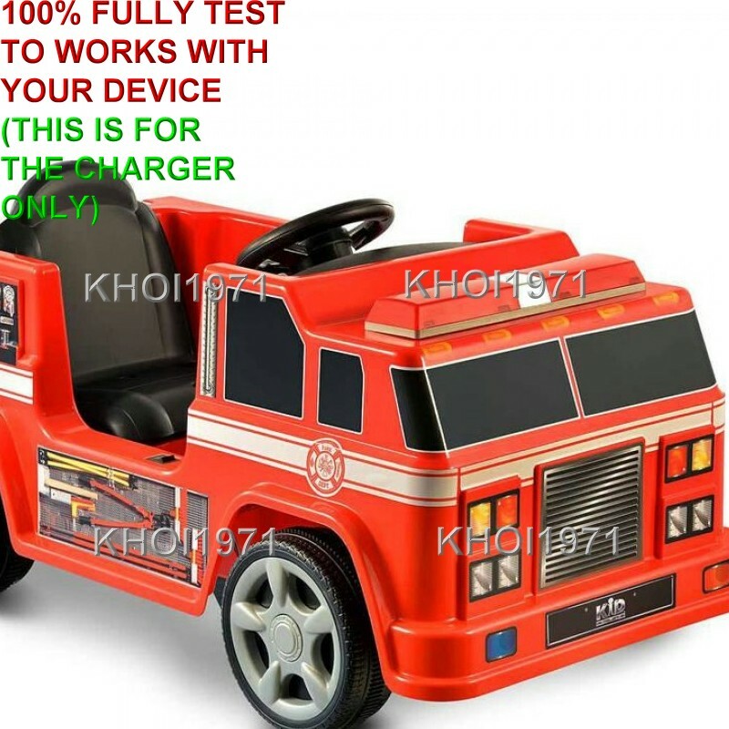WALL charger AC adapter 0608 0609 0610 Kid Motorz FIRE Truck ENGINE ride on 6V