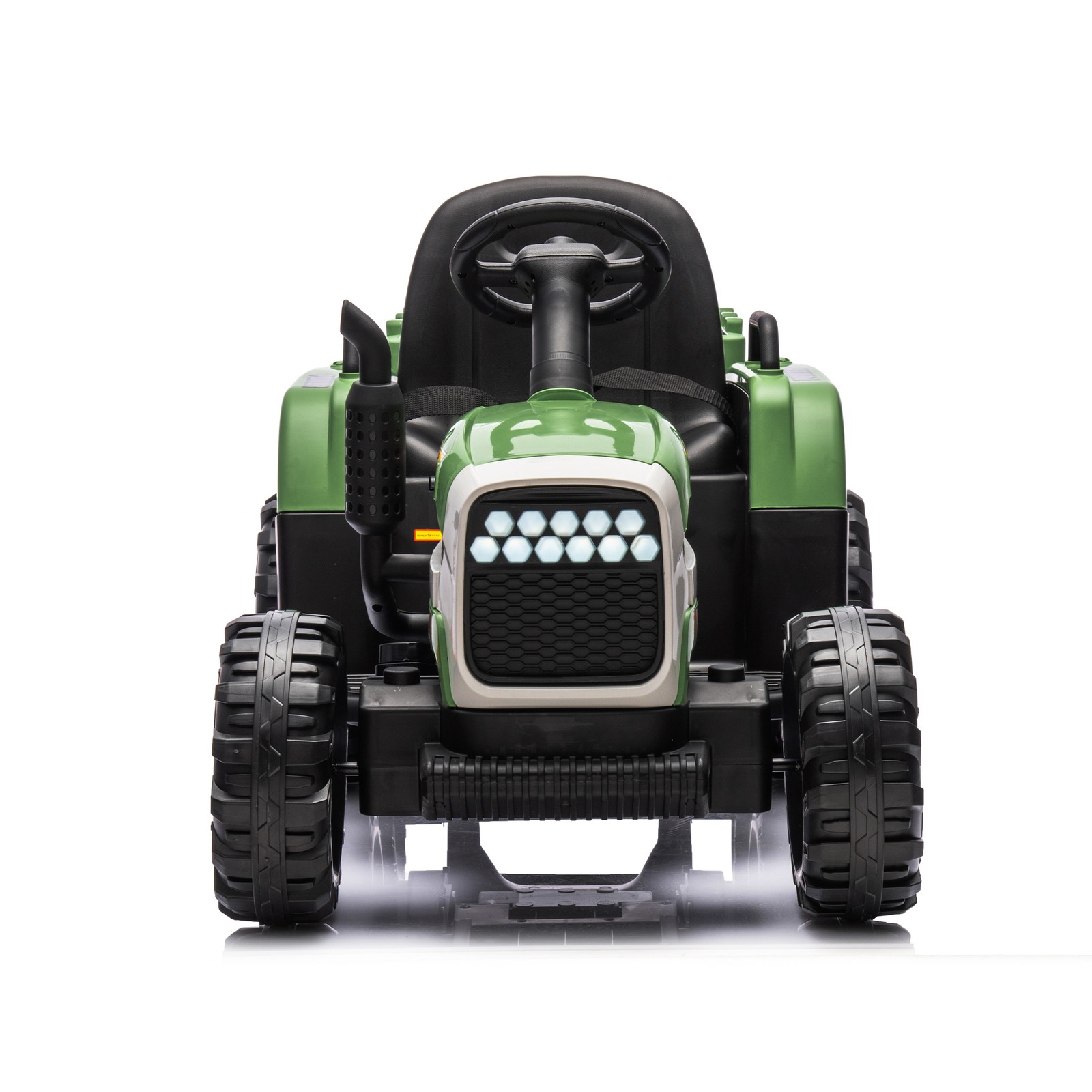 24Vkids Ride Tractor Trailer 1.86-4.97MPH electric car 3speed adjustable Emerald