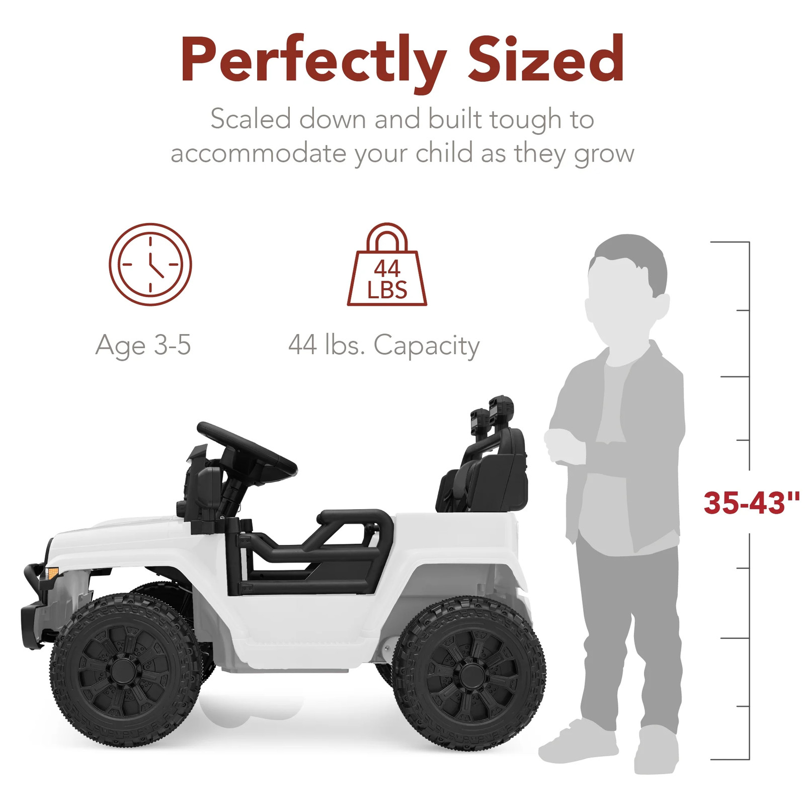 6V Kids Ride-On Truck Car W/ Parent Remote Control, 4-Wheel Suspension, LED Ligh
