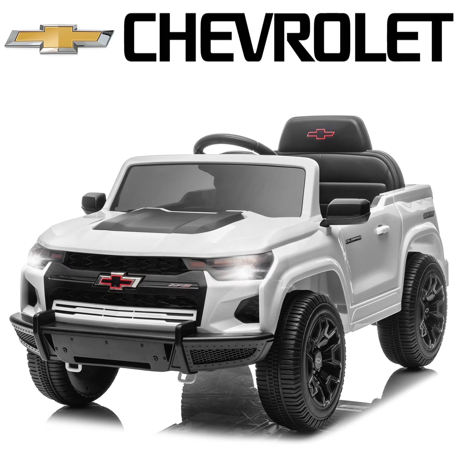 12V Licensed Chevrolet Colorado Ride-On Car for Kids with Remote