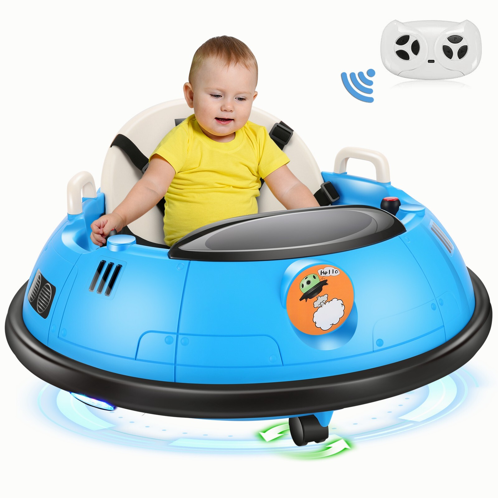Bumper Car for Kids 12V Battery Powered Baby Bumper Car Toy with Remote Control