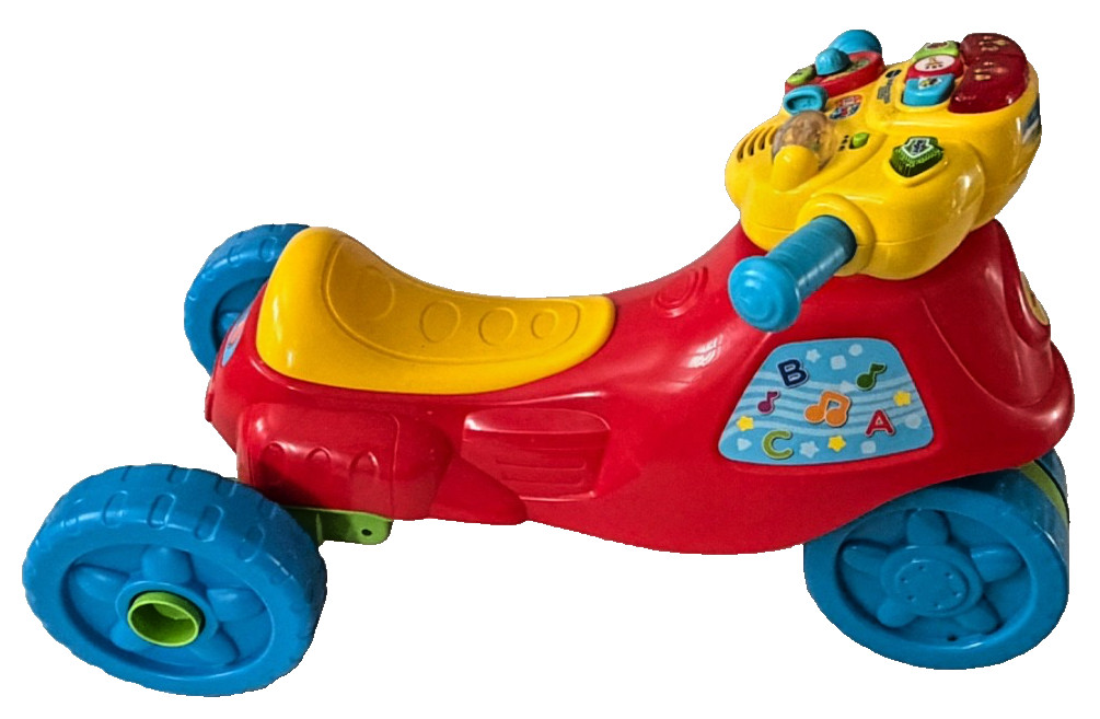 VTech 2-in-1 Learn Zoom Motorbike Ride-On Toy Trike, Ages 12-36 Months.