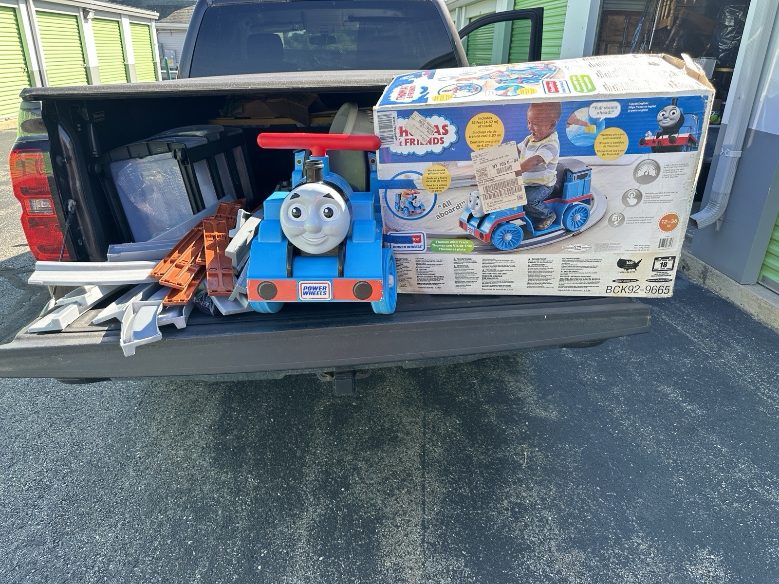 Fisher Price Power Wheels Ride-on Thomas & Friends Thomas W/ Tracks & Charger