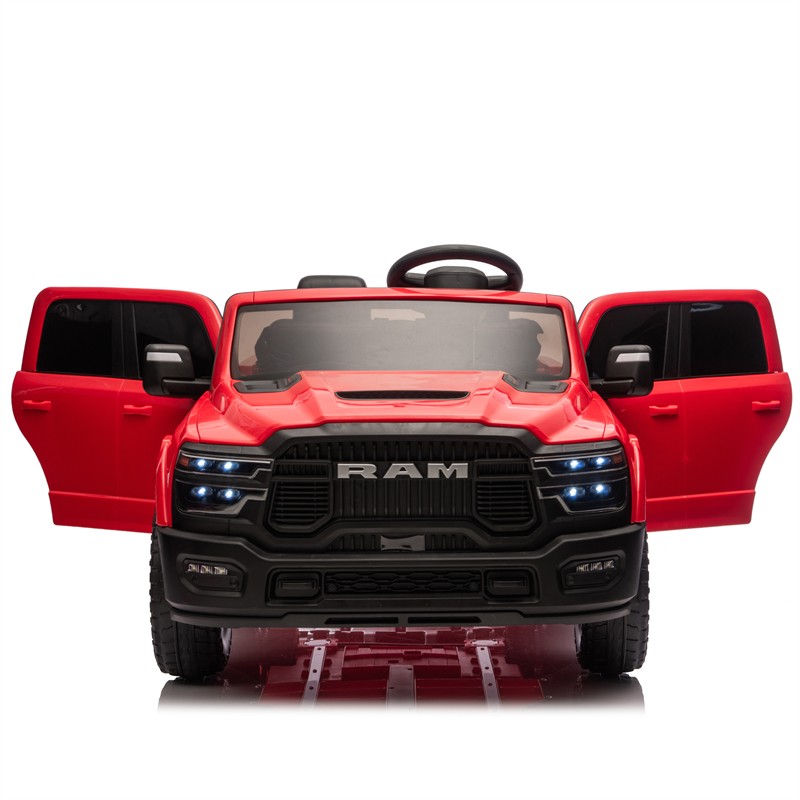 24V 160W Dodge RAM 2-Seater Kid Ride On Truck w/ Remote Control 2WD Car for 3-6
