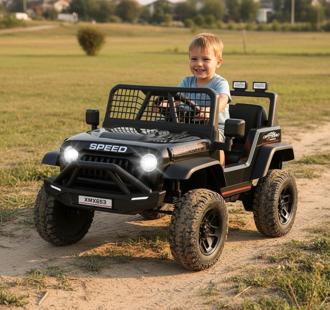 12V/24V Kids Electric Car Ride on Truck Battery Power Wheels w/LED Light & Music