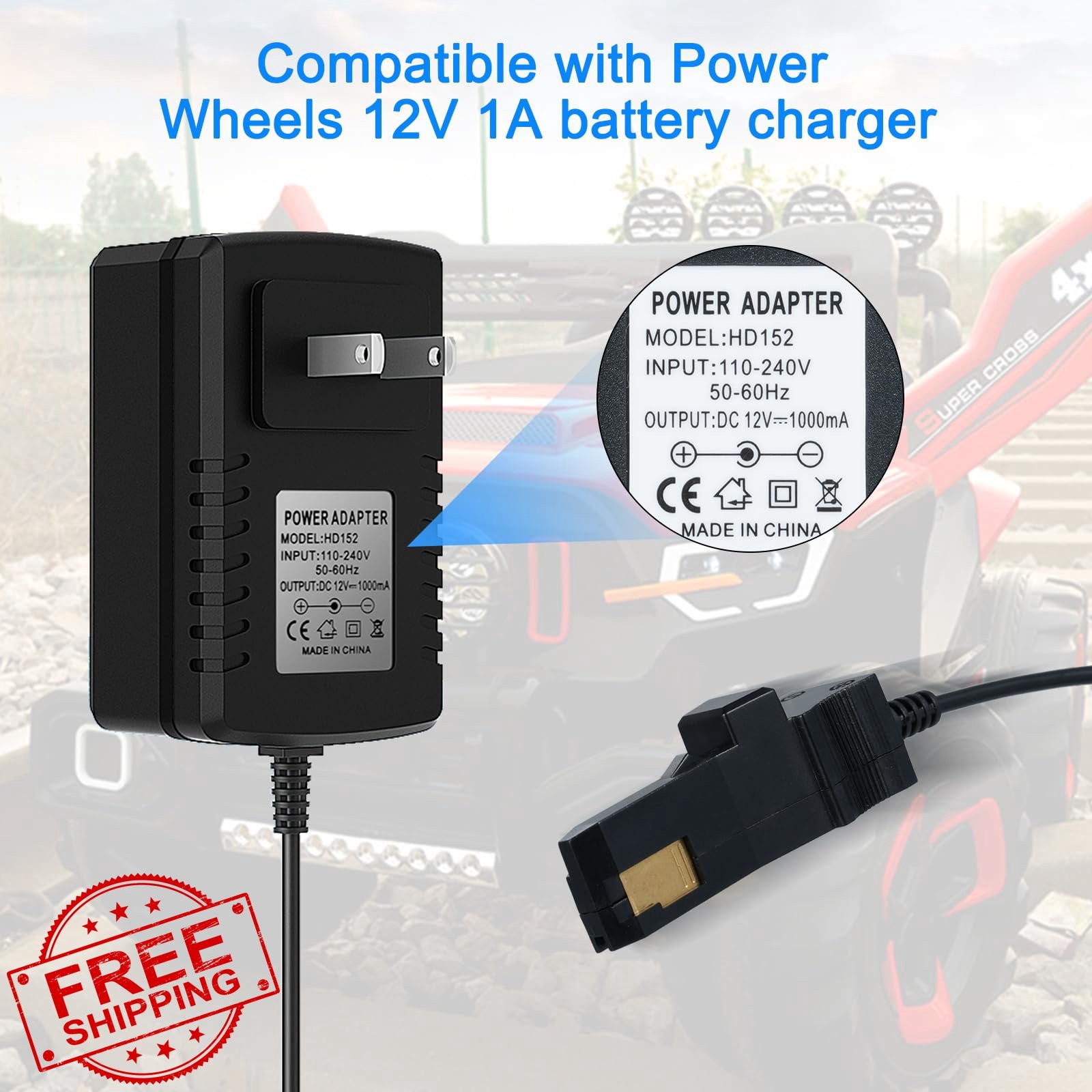 venshun 12V Power Wheels Battery Charger