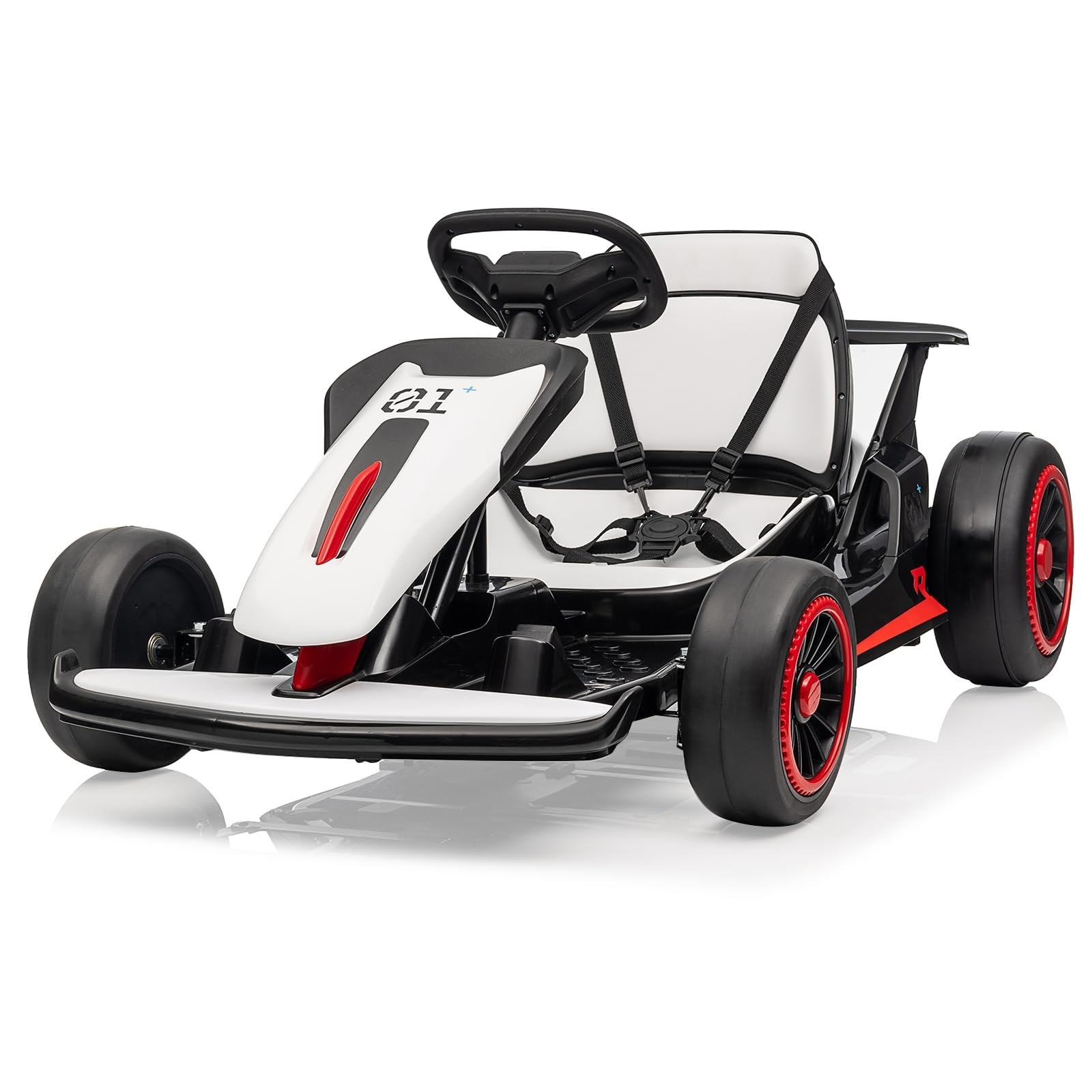 24V Kid Go Kart Electric Drift 200W Dual Motor 360° Drifting 5-Point Safety Belt
