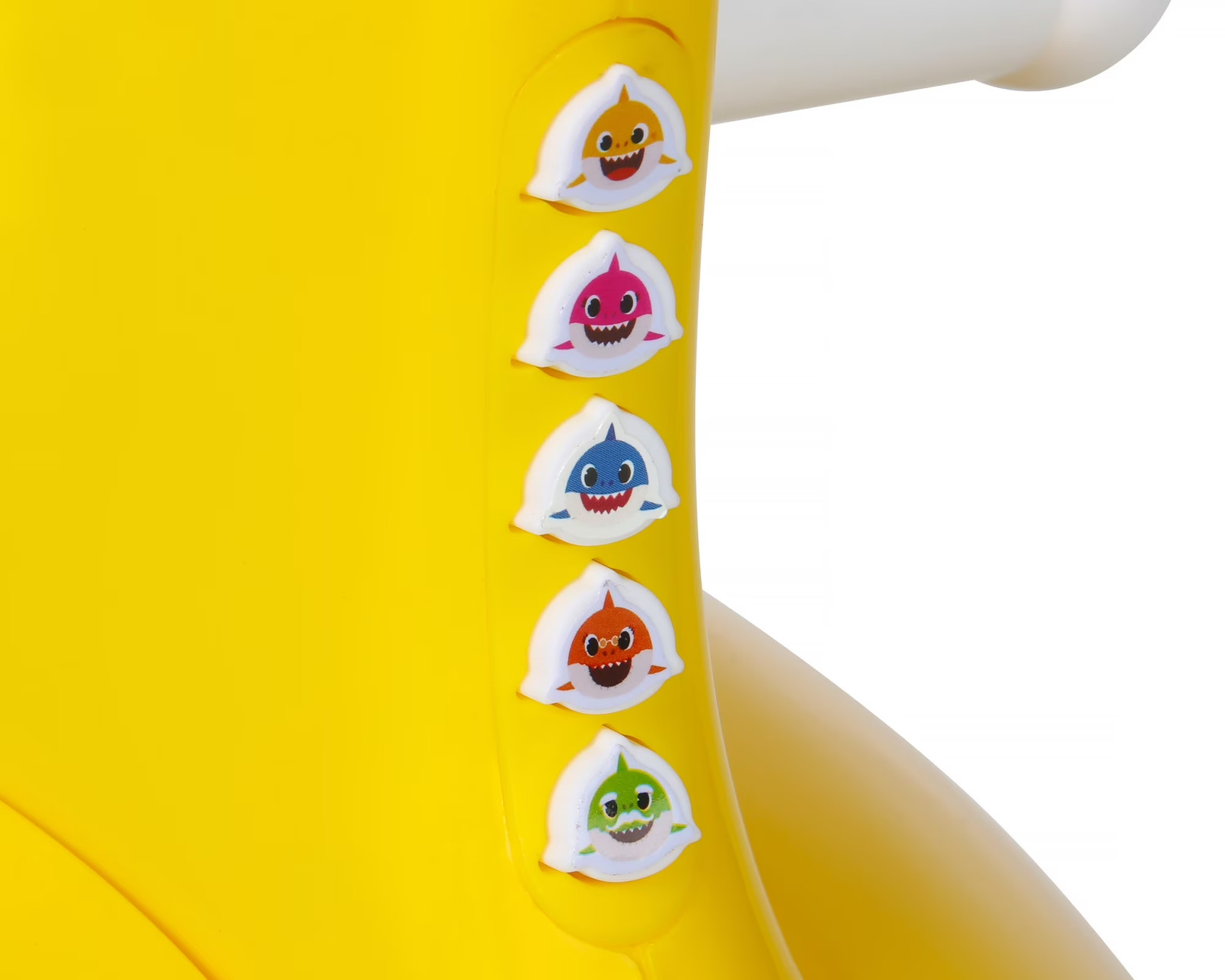 Kids Ride On Toy Yellow Baby Shark Foot-To-Floor Interactive Sounds Light