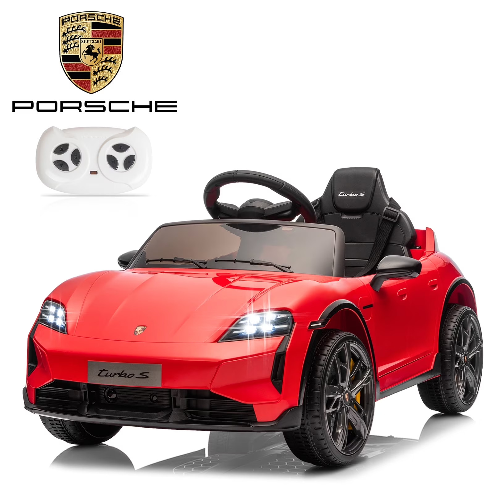 Kids Ride On Car Porsche Taycan 12V Electric Battery Powered Choose Your Color