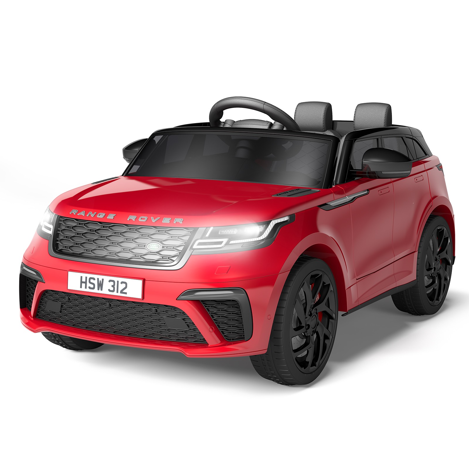 GARVEE 12V Land Rover Licensed Electric Ride-On Car w/ Remote, Music,Safety Belt
