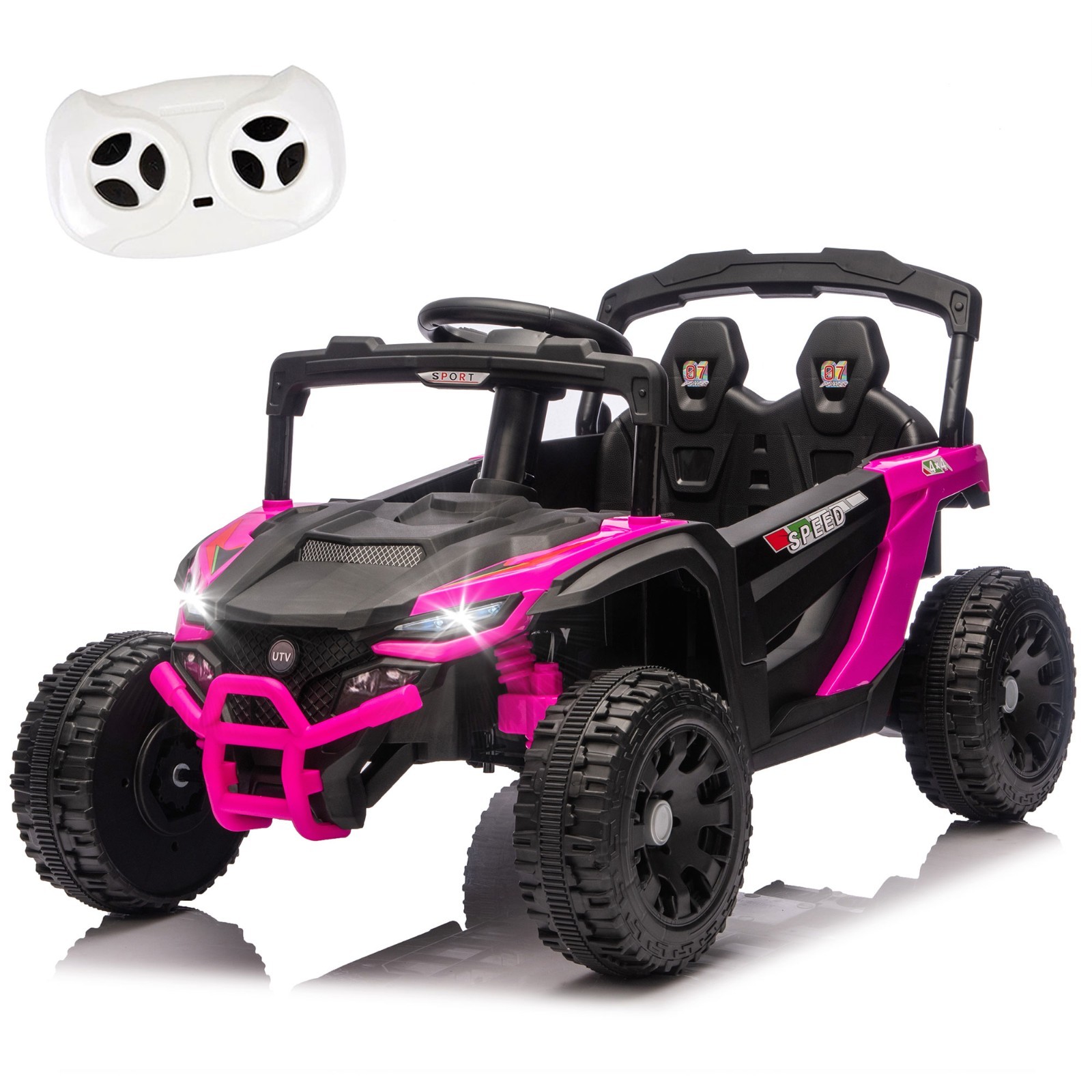 24V Kids ride on UTV W/ 2.4G PC,80W*2,Four-wheel suspension for Kids Aged 3-5