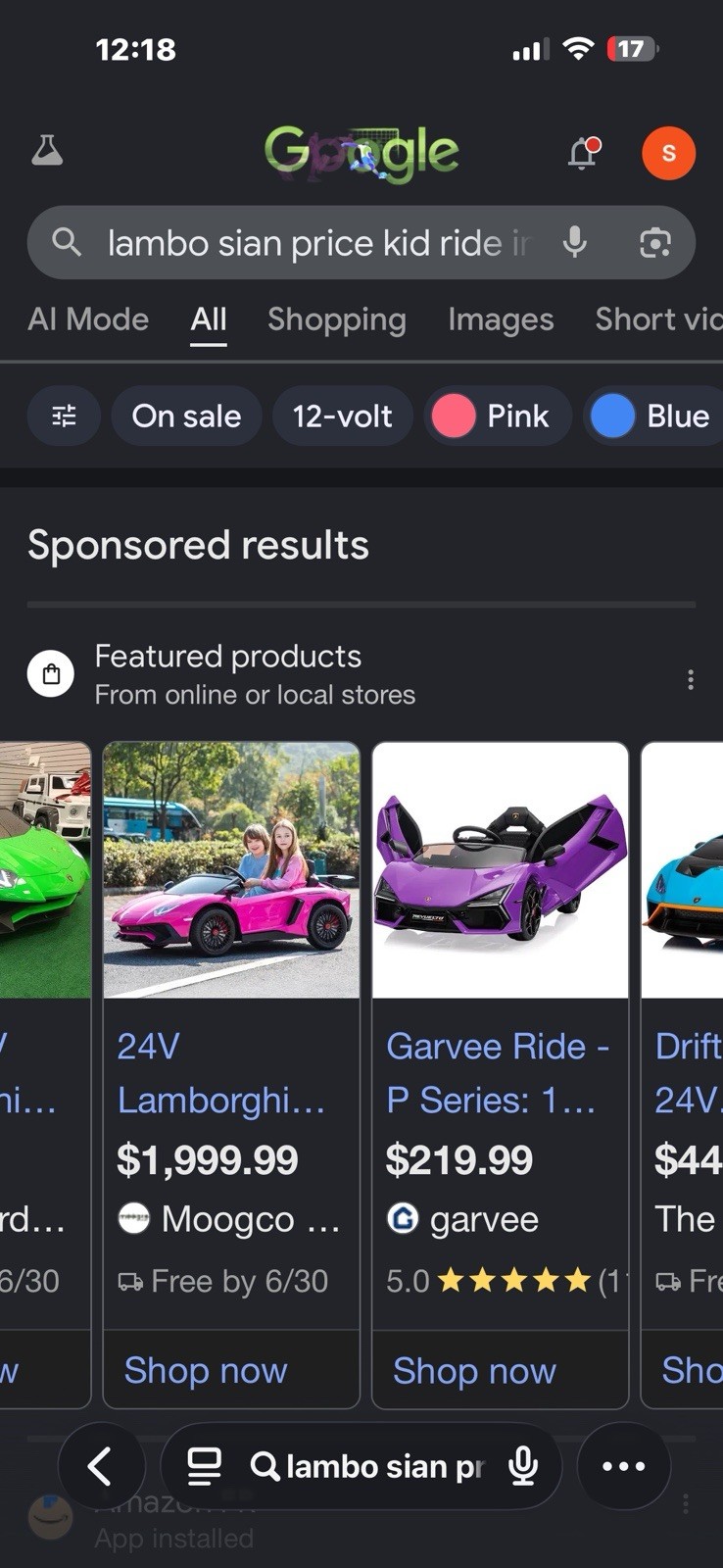 Lamborghini Sian 24V Remote Control Battery Powered Ride-On Car, Cars Theme