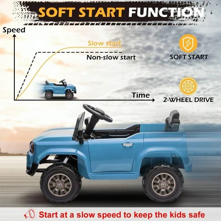 12V Ride On Car Toys, Licensed Toyota Kids Powered Electric Car + Remote Control