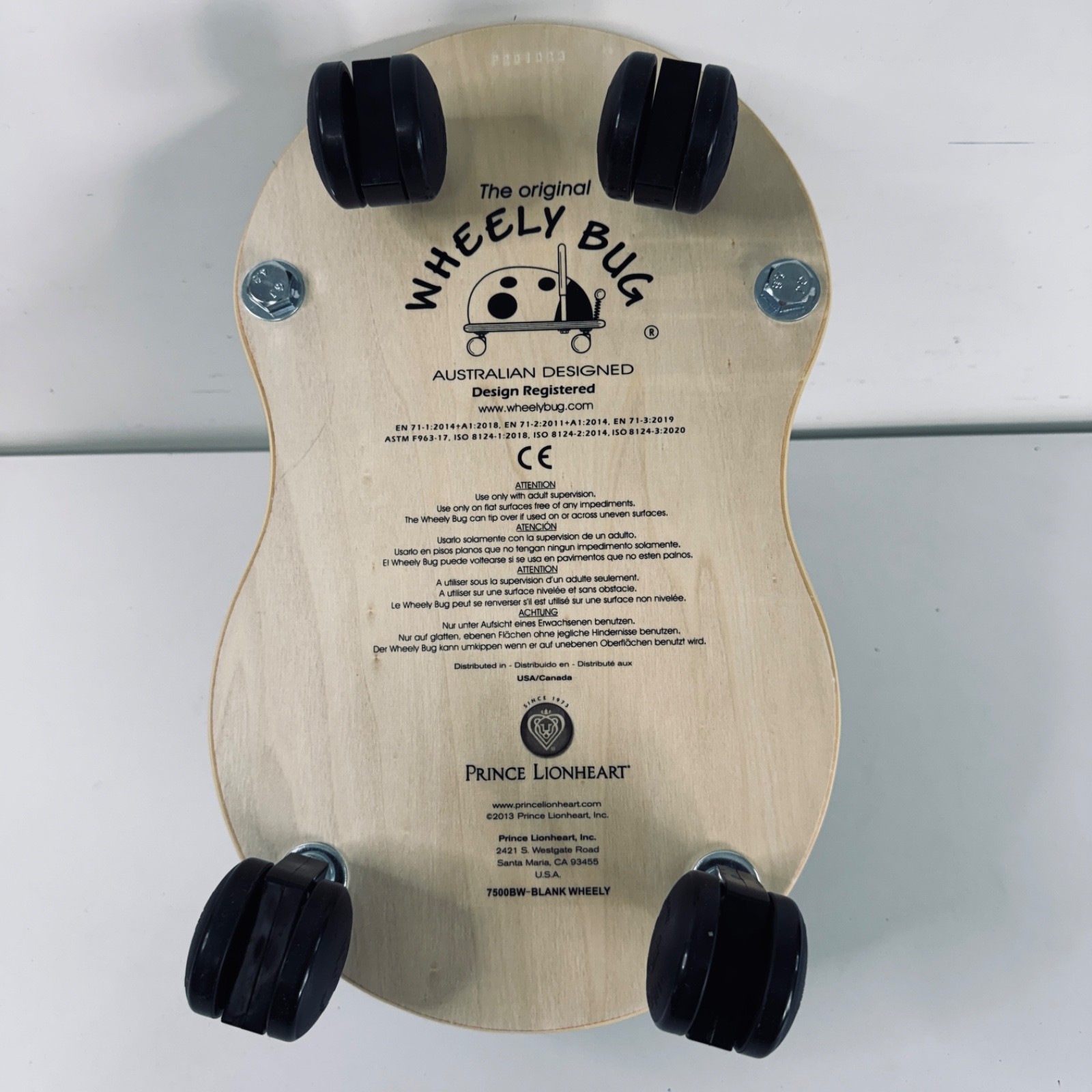 Original Wheely Bug Ride On Scooter Toddler Toy PRINCE LIONHEART Handle / Black