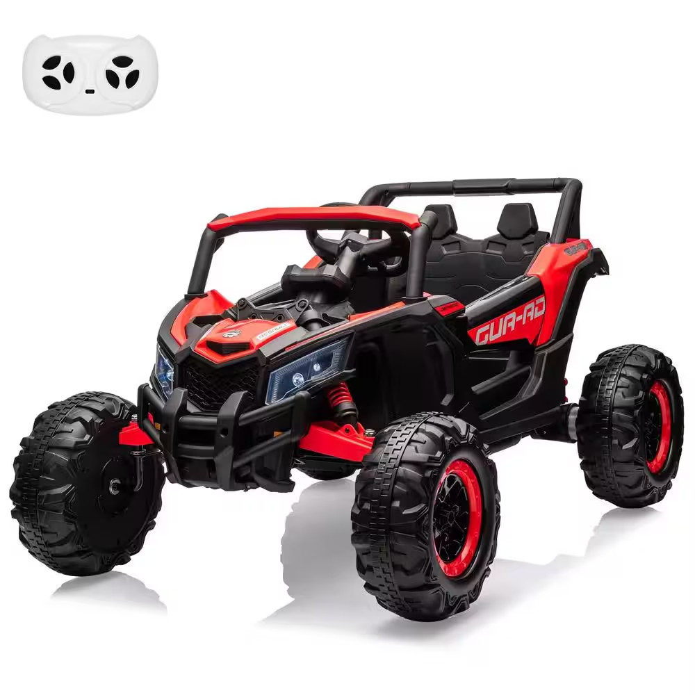 24V Ride-On UTV: Remote Control, 200W Motor, Spring Suspension, Music, LED Light