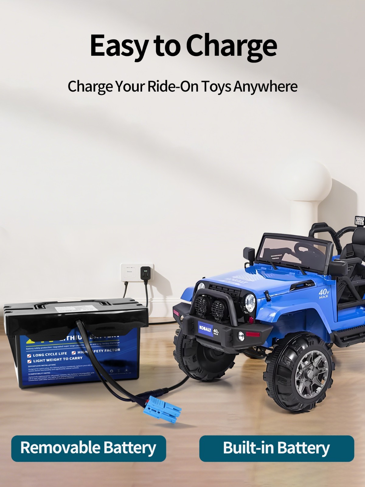 24V 7Ah Battery for Dynacraft Realtree Kids UTV Ride-On Toys