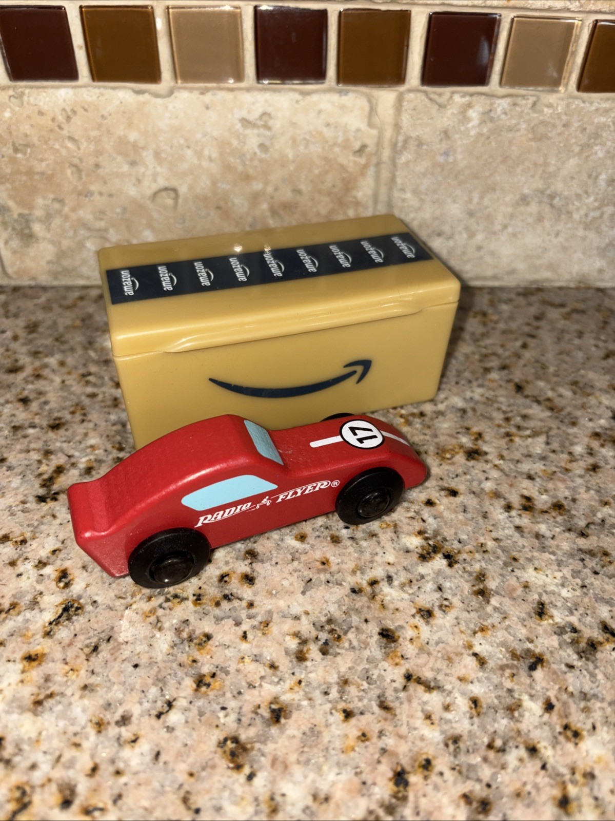 Amazon Delivery Van replacement radio flyer toy car with box 3 1/2″ wood #155