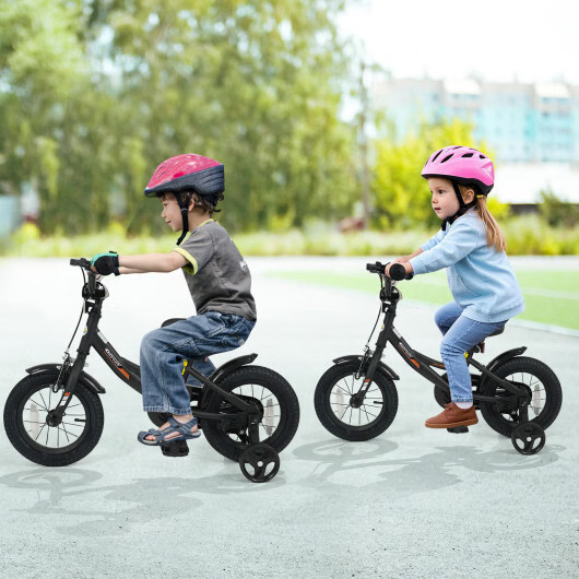 12/14/16/18 Inches Kids Bike with Removable Training Wheels and Adjustable Seatf