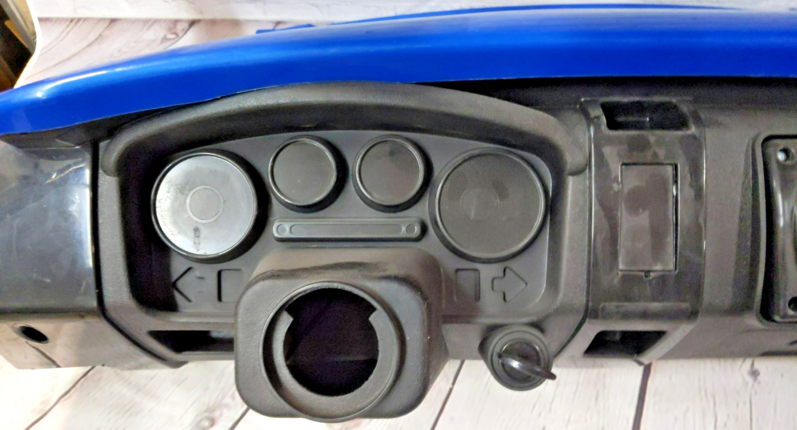 Genuine Power Wheels Ford F150 Windshield Dash Assembly With Radio, BLUE
