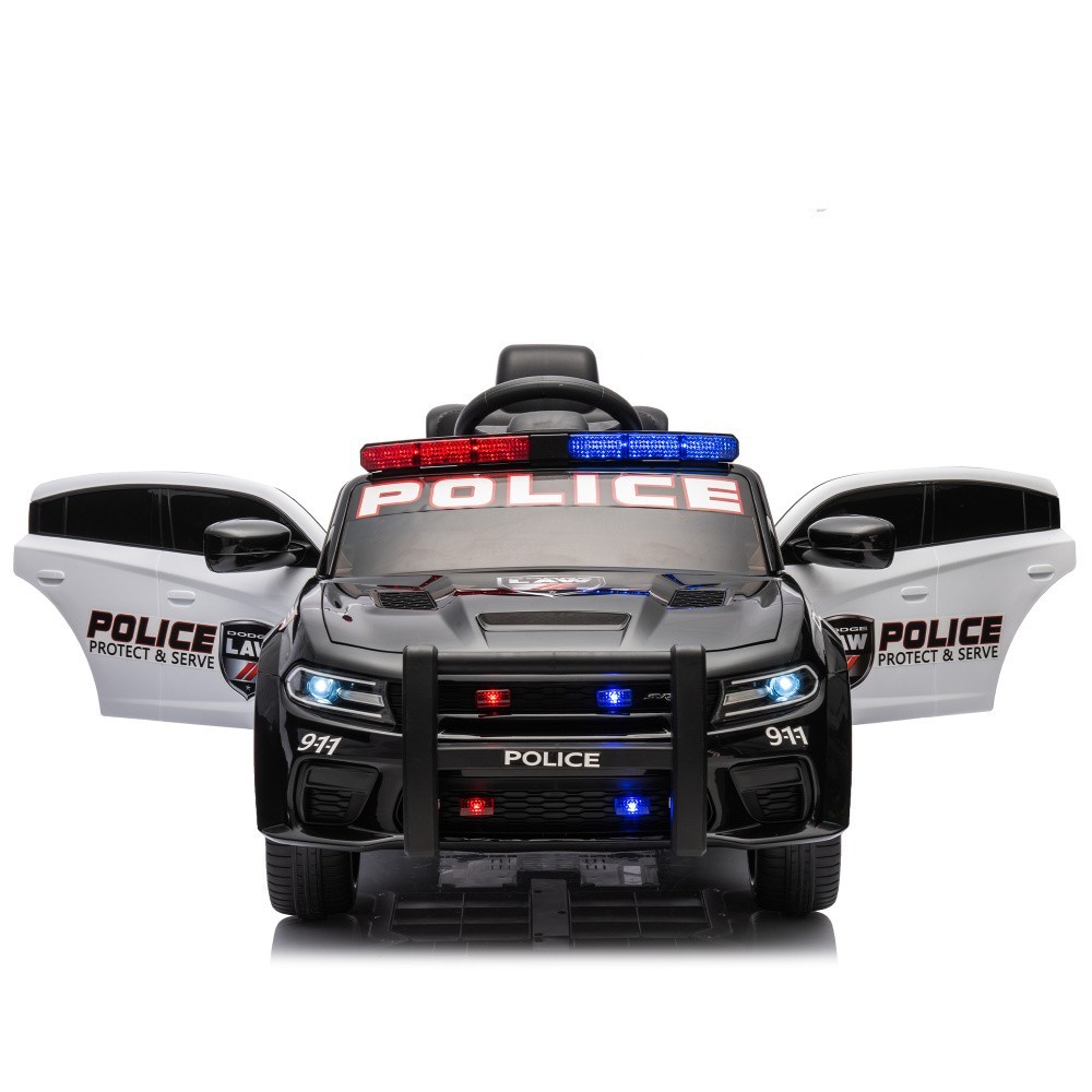 12v Kids ride on police car W/Parents Remote Control For Children