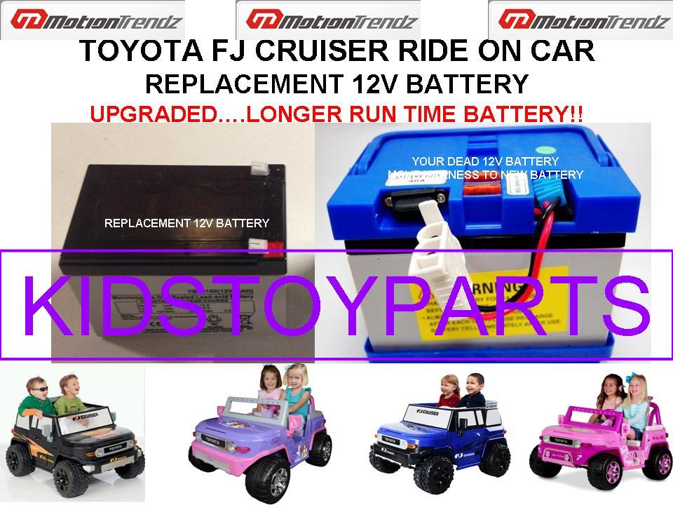 TOYOTA FJ CRUISER REPLACEMENT 12V BATTERY LONGER RUN TIME THAN ORIGINAL!!!