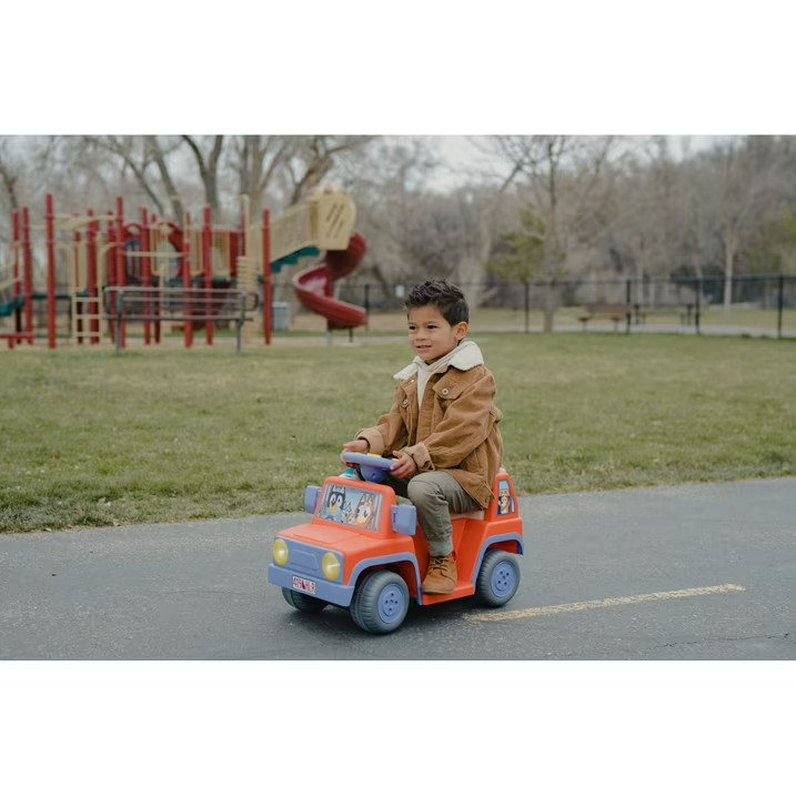 2-Pack Bluey 6V Ride On Car for Kids with Sound Effects & Music – USED