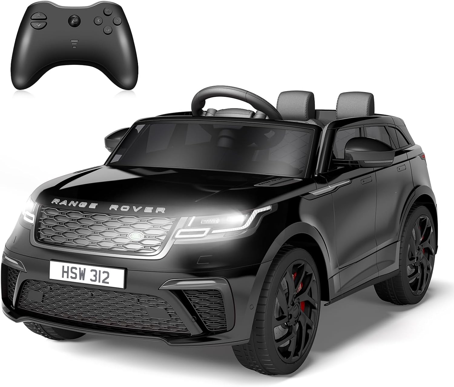 GARVEE 12V Land Rover Licensed Electric Ride-On Car w/ Remote, Music,Safety Belt
